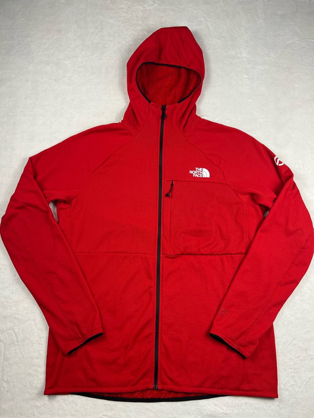 The North Face Summit Series FUTUREFLEECE Full Zip Hoodie Mens XL Red Fleece